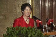 Am Rednerpult Mag. Barbara Prammer - Zweite Nationalratspräsidentin