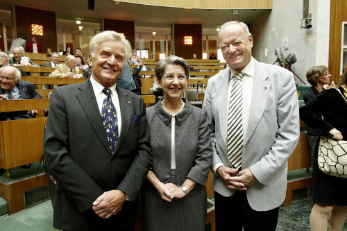 v.links: Bundesrat Gregor Hammerl, Nationalratspräsidentin Barbara Prammer und Andreas Khol