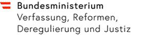 Titel: Logo - Beschreibung: Bundesministerium
 Verfassung, Reformen, Deregulierung und Justiz