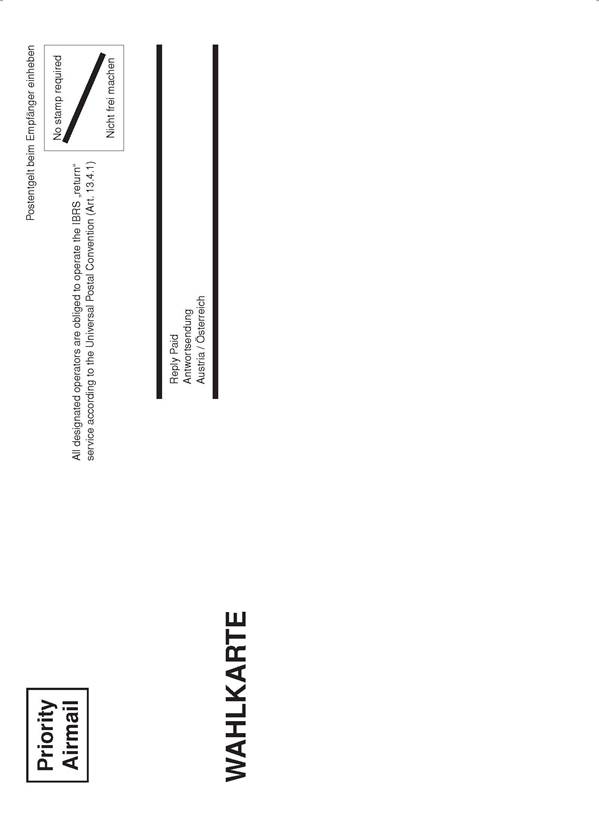 Wahlkarte_neu_Postentgelt Empfänger_Rückseite