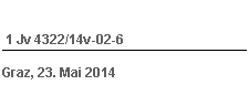 Textfeld:  1 Jv 4322/14v-02-6

Graz, 23. Mai 2014


