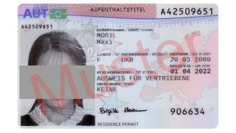 Symbolfoto "Ausweis für Vertriebene" (Vorderseite)