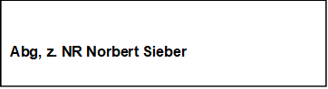 Abg, z. NR Norbert Sieber