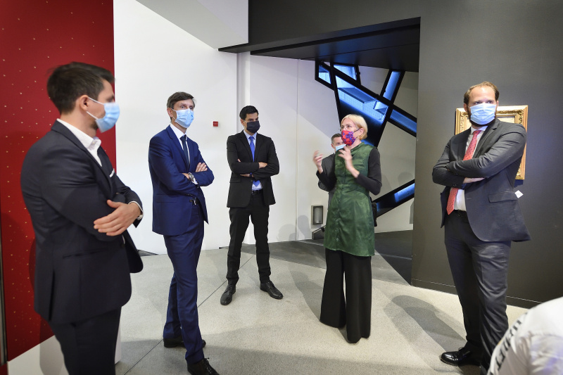 Besuch des Jüdischen Museums.
Von links: Nationalratsabgeordneter Jakob Schwarz (G), Botschafter Peter Huber, Nationalratsabgeordneter Hannes Amesbauer (F), Nationalratsabgeordneter Nikolaus Scherak (N)