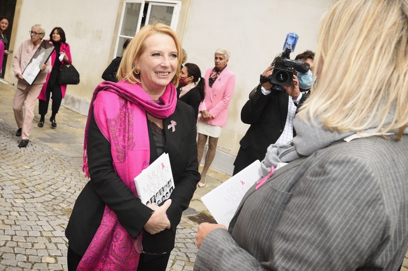 Zweite Nationalratspräsidentin Doris Bures (S) im Gespräch