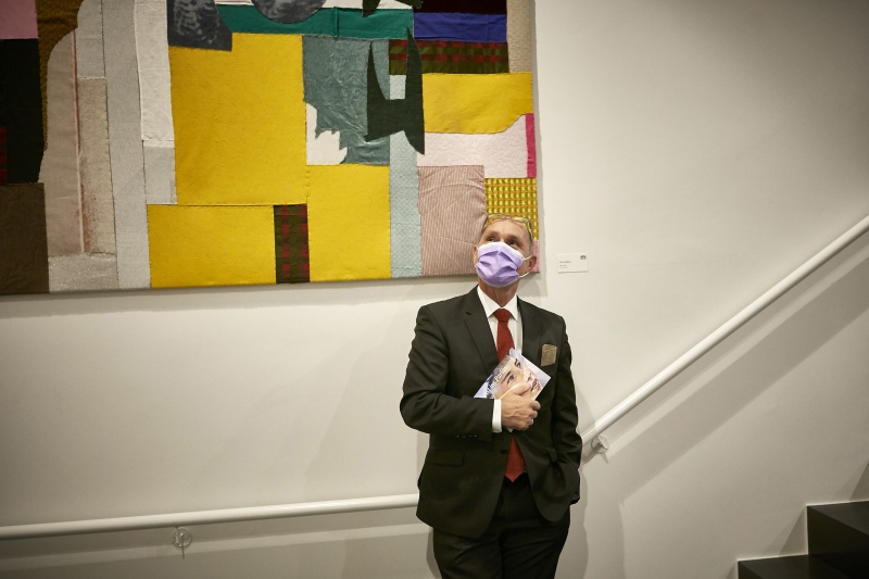 Nationalratspräsident Wolfgang Sobotka (V) besichtigt die Ausstellung