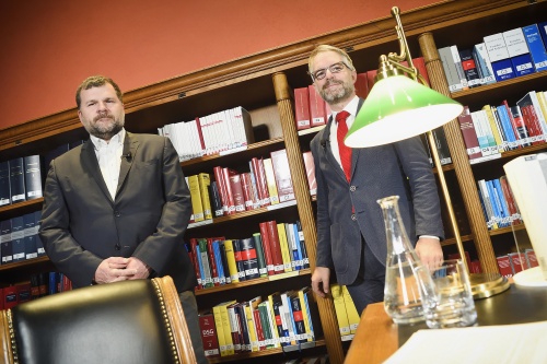 Von links: Rechtshistoriker Thomas Olechowski, Christoph Konrath