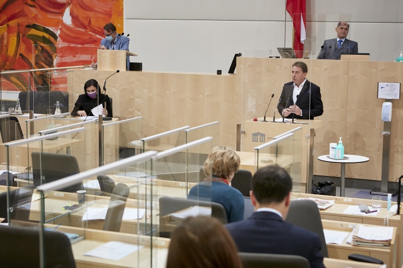 Am Rednerpult Nationalratsabgeordneter Erwin Angerer (F)