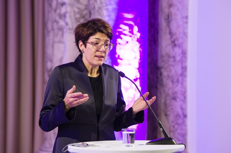 Am Rednerpult: Direktorin Haus der Geschichte Österreich Monika Sommer