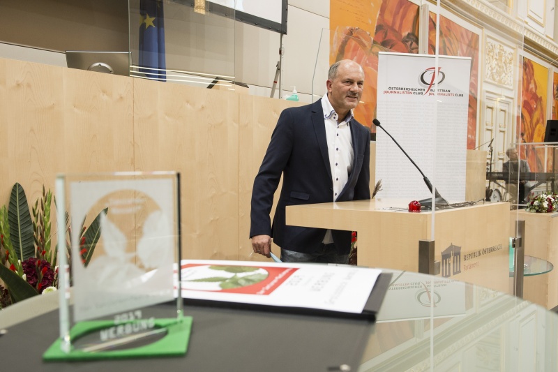 Am Rednerpult: Oliver Groissböck