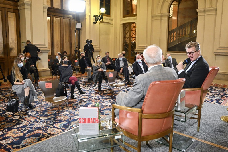 Gespräch zum Buch. Von links: Autor Oliver Rathkolb, Historiker Philipp Blom