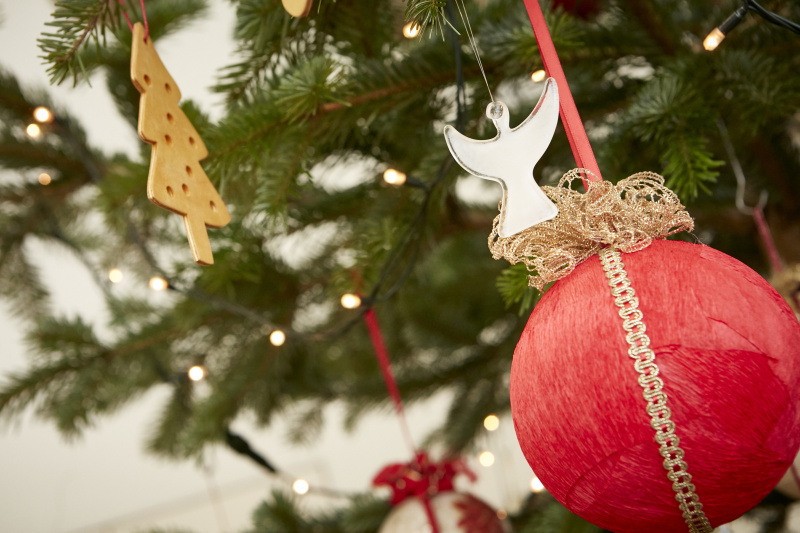 Dekoration am Weihnachtsbaum