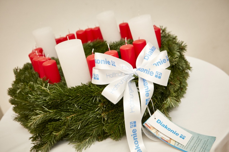 Adventkranz der Direktorin der Diakonie