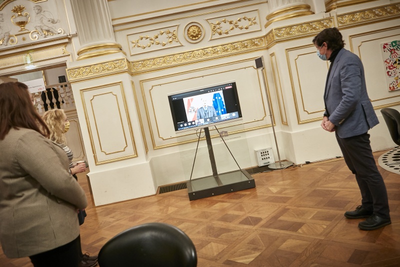 Begrüßung durch Nationalratspräsident Wolfgang Sobotka (V)