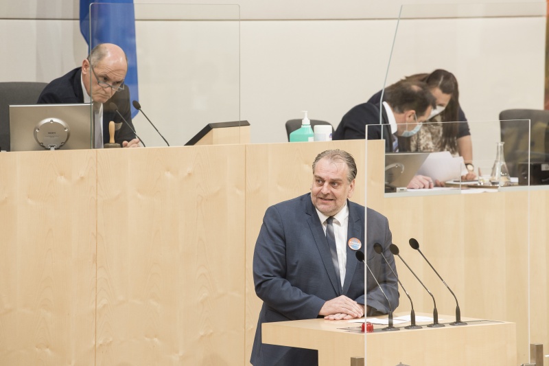 Am Rednerpult: Nationalratsabgeordneter Andreas Kollross (S)