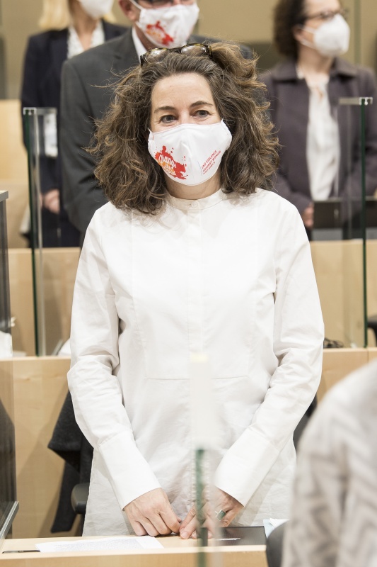 Angelobung der neuen Bundesräte aus Wien. Bundesrätin Elisabeth Kittl (Grüne)