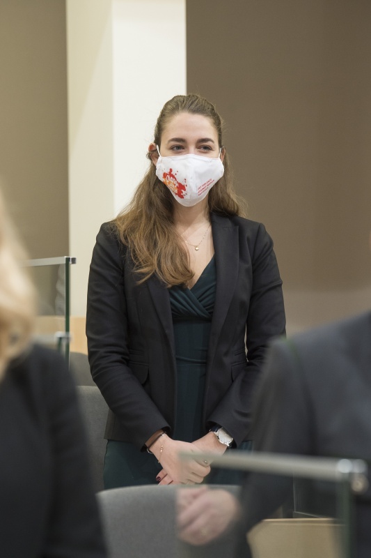 Angelobung der neuen Bundesräte aus Wien. Bundesrätin Elisabeth Wolff (ÖVP)