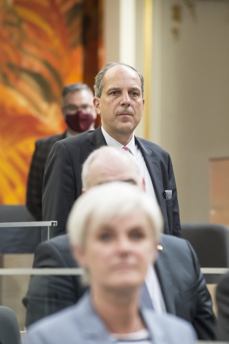 Angelobung der neuen Bundesräte aus Wien. Bundesrat Johannes Hübner (FPÖ)