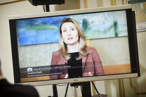Videoeinspielung: Integrationsministerin Susanne Raab (ÖVP)