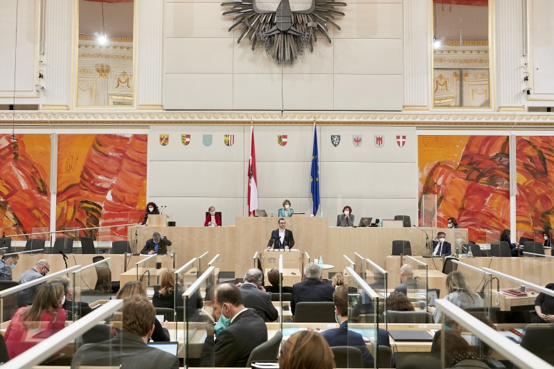 Am Rednerpult Bundesrat Sebastian Kolland (ÖVP)