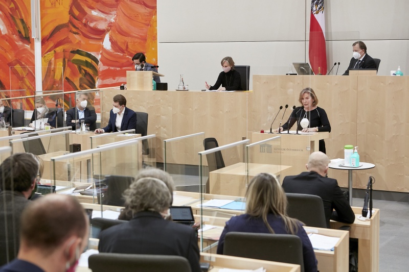 Am Rednerpult Bundesrätin Sonja Zwazl (ÖVP)