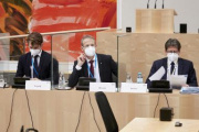 Von links: Valentin Wegerth Bundesministerium für Finanzen, Walter Obwexer Universität Insbruck, Wolfgang Taucher Bundesministerium für Inneres