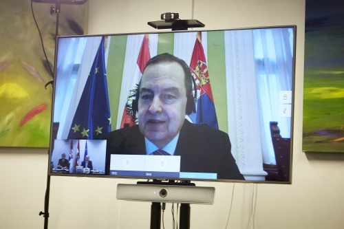 Am Monitor Parlamentspräsident von Serbien Ivica Dačić