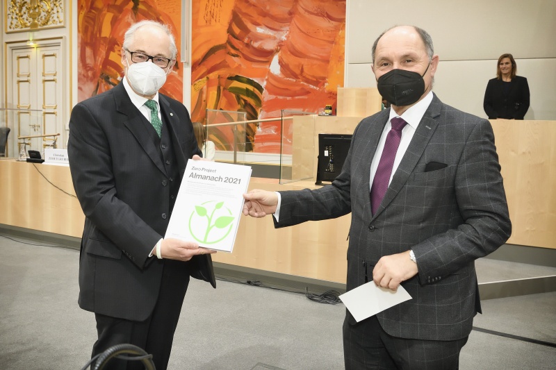 Von links: Martin Essl, Nationalratspräsident Wolfgang Sobotka (ÖVP)