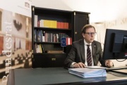Bundesratspräsident Christian Buchmann (ÖVP) bei Videokonferenz