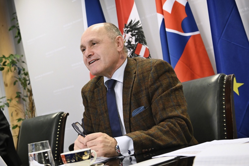 Nationalratspräsident Wolfgang Sobotka (ÖVP) im Gespräch via Videokonferenz