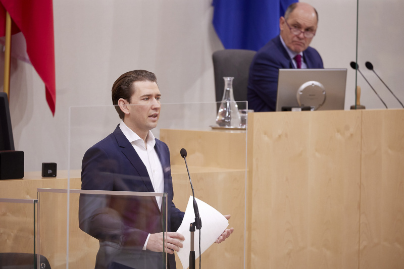 Rede von Bundeskanzler Sebastian Kurz (ÖVP)