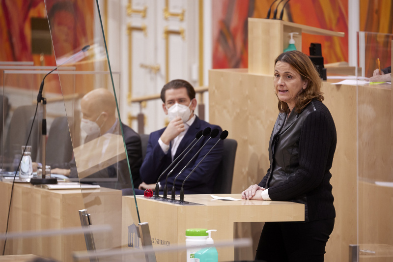 Am Rednerpult Nationalratsabgeordnete Dagmar Belakowitsch (FPÖ)