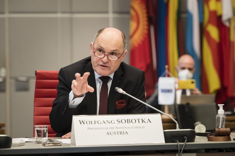 Am Podium: Nationalratspräsident Wolfgang Sobotka (ÖVP)