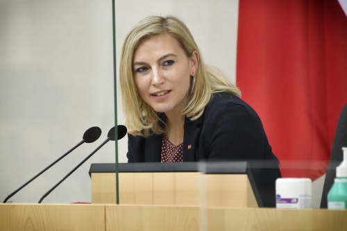 Vorsitzführung durch Bundesratsvizepräsidentin Doris Hahn (SPÖ)