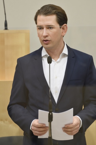 Bundeskanzler Sebastian Kurz (ÖVP) am Wort