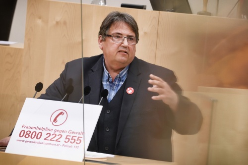 Nationalratsabgeordneter Josef Muchitsch (SPÖ) am Wort