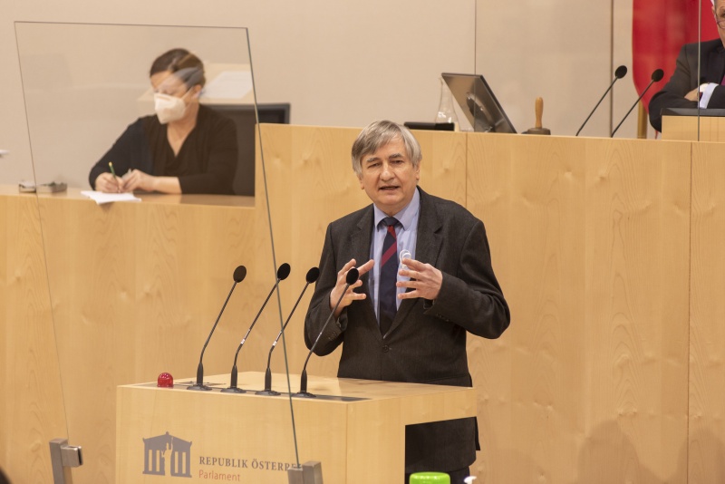 Nationalratsabgeordneter Josef Smolle (ÖVP) am Wort