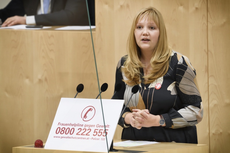 Nationalratsabgeordnete Elisabeth Feichtinger (SPÖ) am Wort