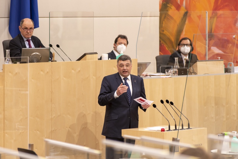 Nationalratsabgeordneter Jörg Leichtfried (SPÖ) am Wort