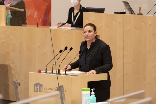 Nationalratsabgeordnete Nina Tomaselli (GRÜNE) am Wort