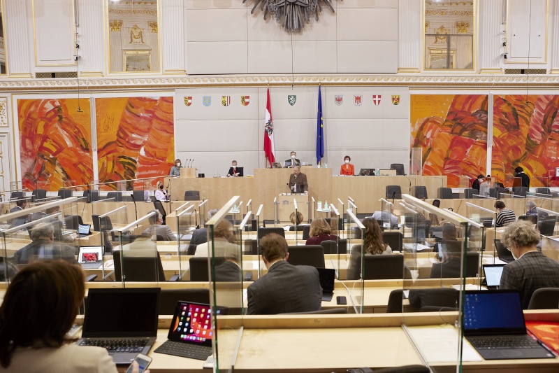Am Rednerpult Bundesrat Markus Leinfellner (FPÖ)