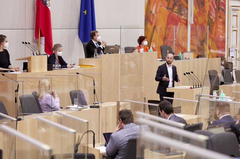 Am Rednerpult Bundesrat David Egger (SPÖ)