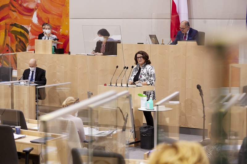 Am Rednerpult Nationalratsabgeordnete Elisabeth Scheucher-Pichler (ÖVP)