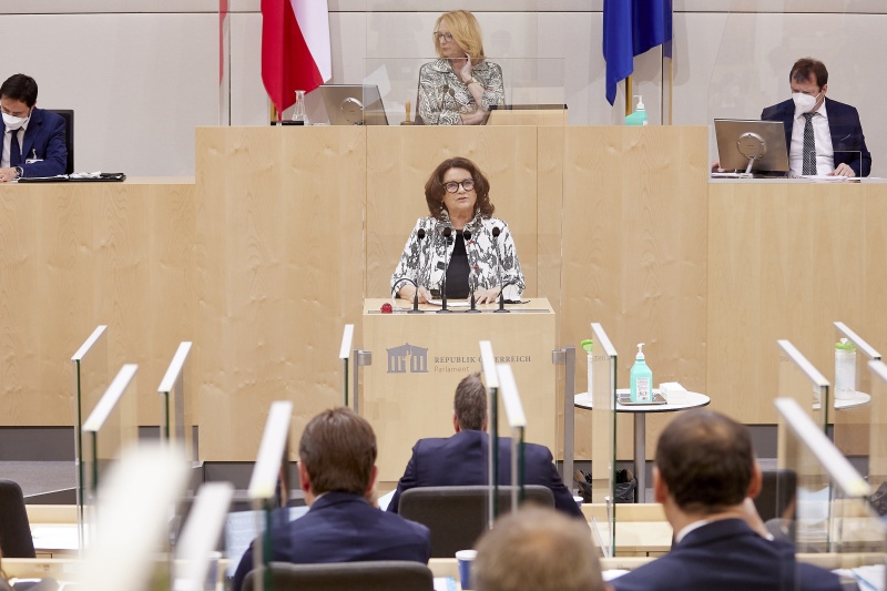Am Rednerpult Nationalratsabgeordnete Elisabeth Scheucher-Pichler (ÖVP)