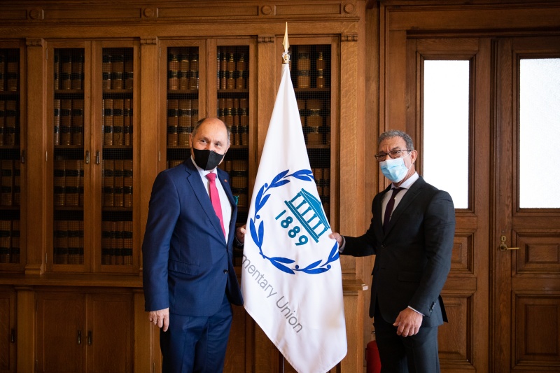 Von links: Nationalratspräsident Wolfgang Sobotka ÖVP), Präsident der IPU Duarte Pacheco