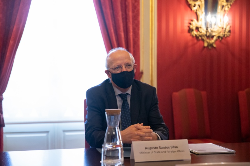 Aussprache.Außenminister Augusto Santos Silva