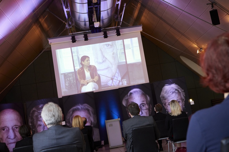 Präsentation der Aufzeichnung "Moderiertes Gespräch" in der KZ-Gedenkstätte Mauthausen