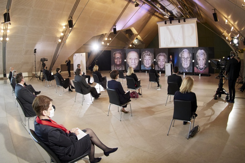 Worte zum Gedenken durch Nationalratspräsident Wolfgang Sobotka (ÖVP)