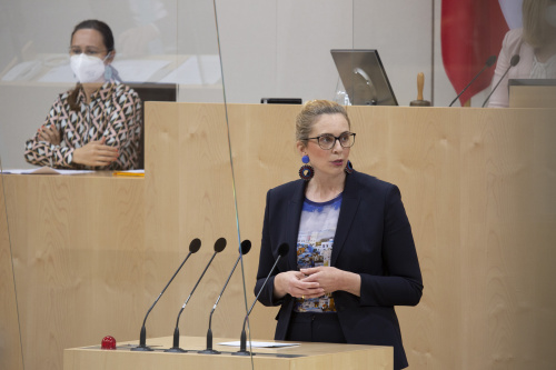 Bundesrätin Marlene Zeidler-Beck (ÖVP) am Rednerpult