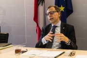 Bundesratspräsident Christian Buchmann (ÖVP) bei seinem Videostatement